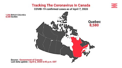 COVID 19 Confirmed Cases In Canada As Of April 7