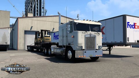 ATS Gameplay | Kenworth K100E | Sacramento CA to Redding CA | Forklifts 17,500lb