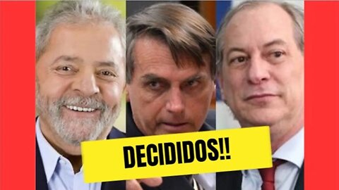 💥[NOVO] ⚠️ Maioria dos brasileiros estão totalmente decididos em quem votar para presidente 🔥🔥😎😎