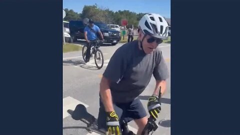 Biden Falls Off Bike