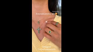 Trendy Everyday wear Colombian emerald jewelry gifts for her and him