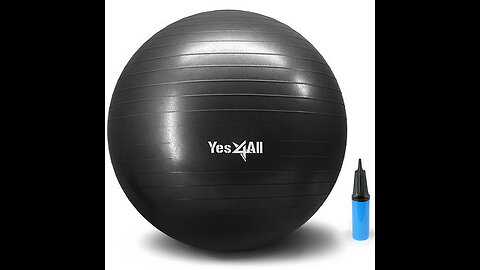 RevTime Ultra Thick Anti-Burst Gym Ball 65 cm with Air Pump Exercise Ball Great for Yoga, Balan...