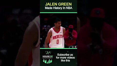 Jalen Green Making history in NBA #Short