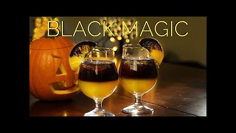 How To Make Halloween Black Magic Cocktail | Drinks Made Easy