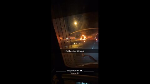 Truck Fire On Highway