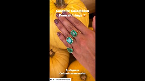 Beautiful Classic modern Colombian emerald engagement anniversary and wedding ring gifts presents