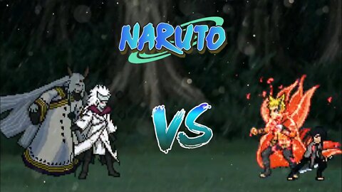 Naruto Baryon e Sasuke Sem Braço VS Kaguya e Madara Rikudou - Batalhas de Naruto Shippuden | Mugen