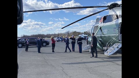 President Biden at Culpeper Regional Airport in Brandy Station of Virginia