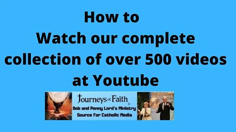 How to Watch our FULL Length videos on Youtube