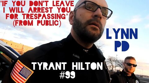 Detained!!! "Are You Aware This Is A Potential T£rror!st Target??". Tyrant Hilton. Lynn PD. Mass.