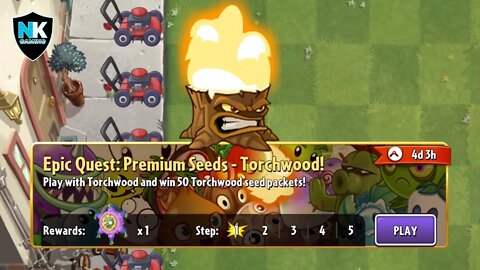 PvZ 2 - Epic Quest: Torchwood - Level 1 Plants