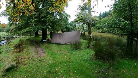 putting up the 4x4 DD hammocks tarp first stage 2nd Oct 2023 timelapse. GoPro