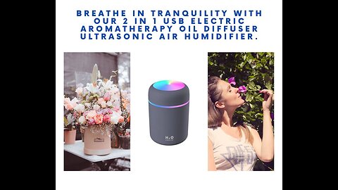 Air Humidifier + Diffuser Humidifier Aroma