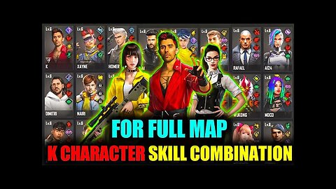 Free Fire K Character Combination Br Rank 2023|Best K Character Combination For Br Rank|Bot Sanju