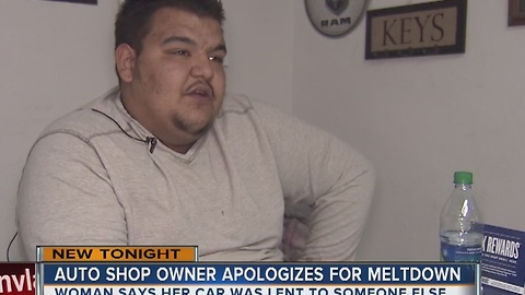 Auto shop owner apologizes, insists he didn't lend out car