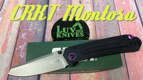 CRKT 7115 Montosa Richard Rogers design/includes disassembly/ lightweight & great looks !