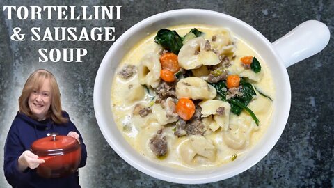 Creamy Tortellini & Sausage Soup, A Comforting One Pot Soup Recipe