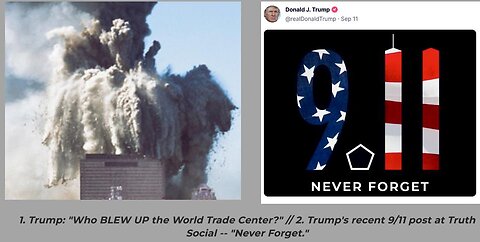 *Qanon* Trump Signalling To Us That He Knows The Real 9-11 Truth