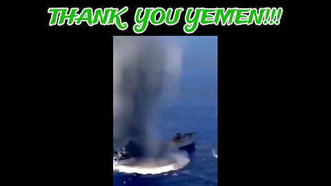 Amazing Footage of Yemen Striking Zionist-Bound Cargo Ship