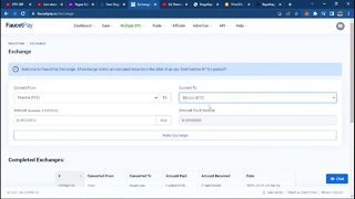fazendo trocas moedas na faucetpay