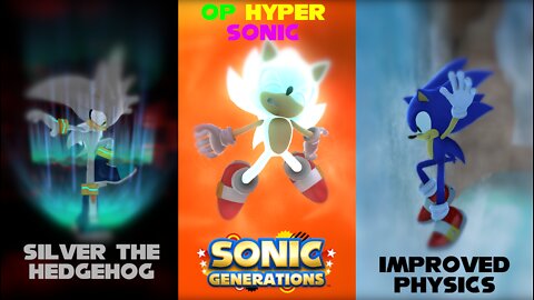 Overpowered Hyper Sonic, Improved Physics, Silver | Sonic Generations