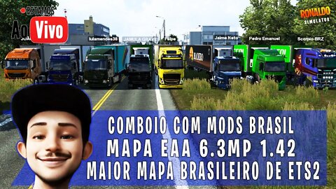 MAPA BRASILEIRO PARA EURO TRUCK SIMULATOR 2 MAPA EAA COMBOIO COM MODS BRASILEIROS ETS2 1.42