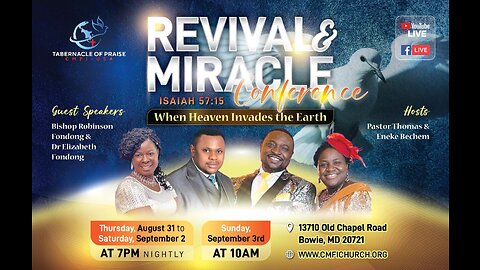 REVIVAL & MIRACLE CONFRENCE !! (Session 1) // 08/31/2023 | CMFI TOP (Do Not Miss!)