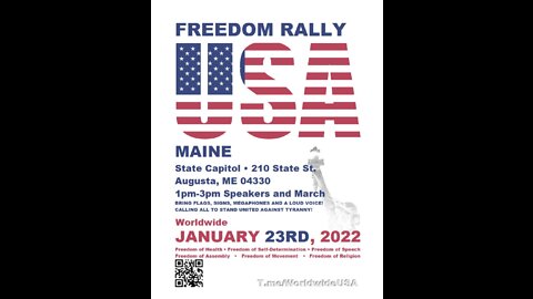 ￼MAINE WORLDWIDE FREEDOM RALLY 1/23 1-3pm