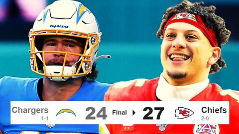 Kansas City Chiefs BEAT The Chargers In HUGE AFC West Matchup