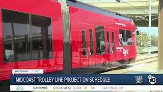 Mid-Coast Trolley Extension project on schedule