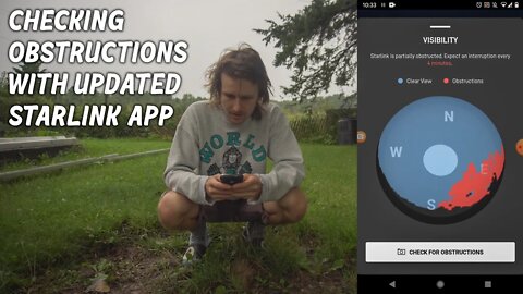 Using Updated Starlink App to position Dishy and avoid obstructions for a more stable rural internet