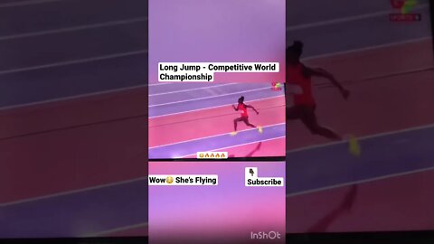 Long Jump - Competitive World Championship #shorts #athletics #olympics #longjump #trackandfield