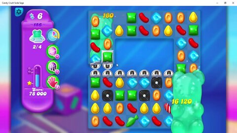 Candy Crush Soda Saga Level 186