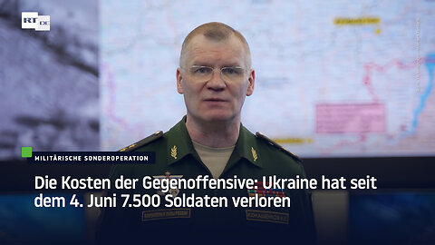 Die Kosten der Gegenoffensive: Ukraine hat seit dem 4. Juni 7.500 Soldaten verloren