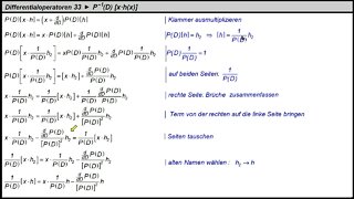 Differentialoperator 33 ► Pˉ¹(D) [x·h(x)]