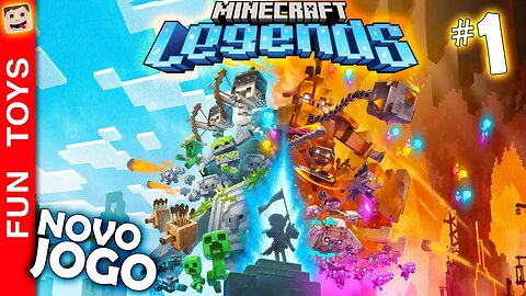 Minecraft Legends - INÍCIO da nossa aventura! Precisamos impedir a invasão dos Piglins! 🐷 ⛏ 🧱