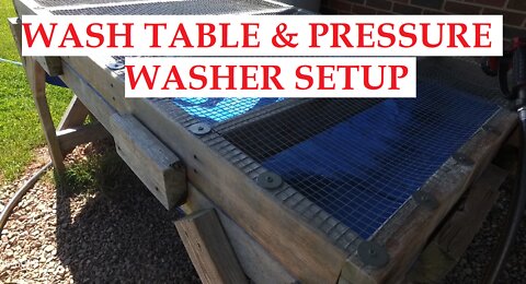 Wash Table & Pressure Washer Setup - Ideas For Your Garden & Farm