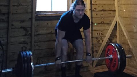 3x4 157.5 Kgs Long Pause Deadlift Back-offs. Last Set.