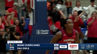 Miami Hurricanes edge FAU Owls