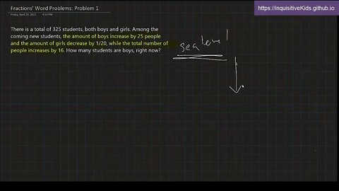 Fractions Word Problems: Problem 1