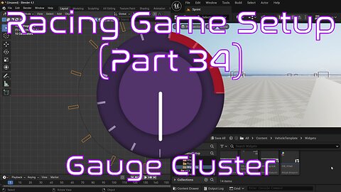 Setup Gauge Cluster: Part 01 - The Creation | Unreal Engine | Racing Game Tutorial