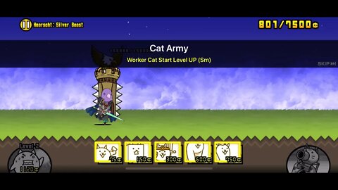 The Battle Cats - Merc Storia: Attack - Hearscht: Silver Beast