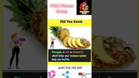 🔥Benefits of pineapple🔥#shorts🔥#wildfitnessgroup🔥23 May 2022🔥