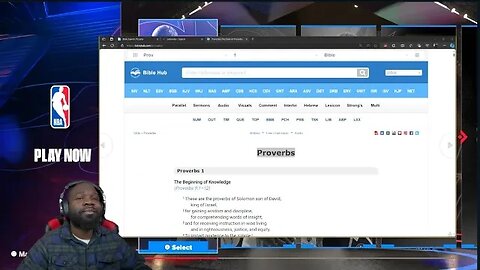 Bible Proverbs reading while I play NBA 2K24