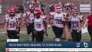 Vista Pop Warner football team heading to National Championships in Florida