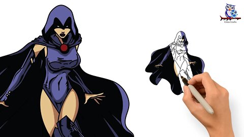 How to Draw Raven Teen Titans - DC Comics