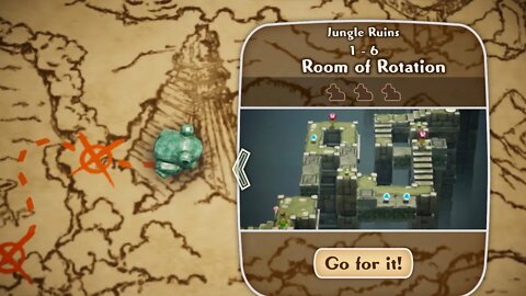 Frogger and the Rumbling Ruins-Jungle Ruins 1-6 Room of Rotation