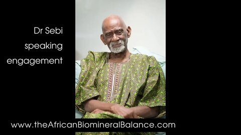 DR SEBI SPEAKING ENGAGEMENT