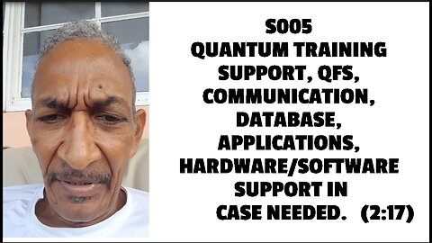 QUANTUM TRAINING SUPPORT, QFS, COMMUNICATION, DATABASE, APPLICATIONS, HARDWARE/SOFTWARE SUPPORT IN C