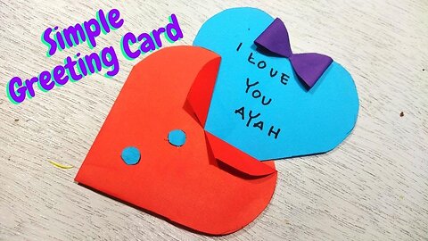 Simple greeting card